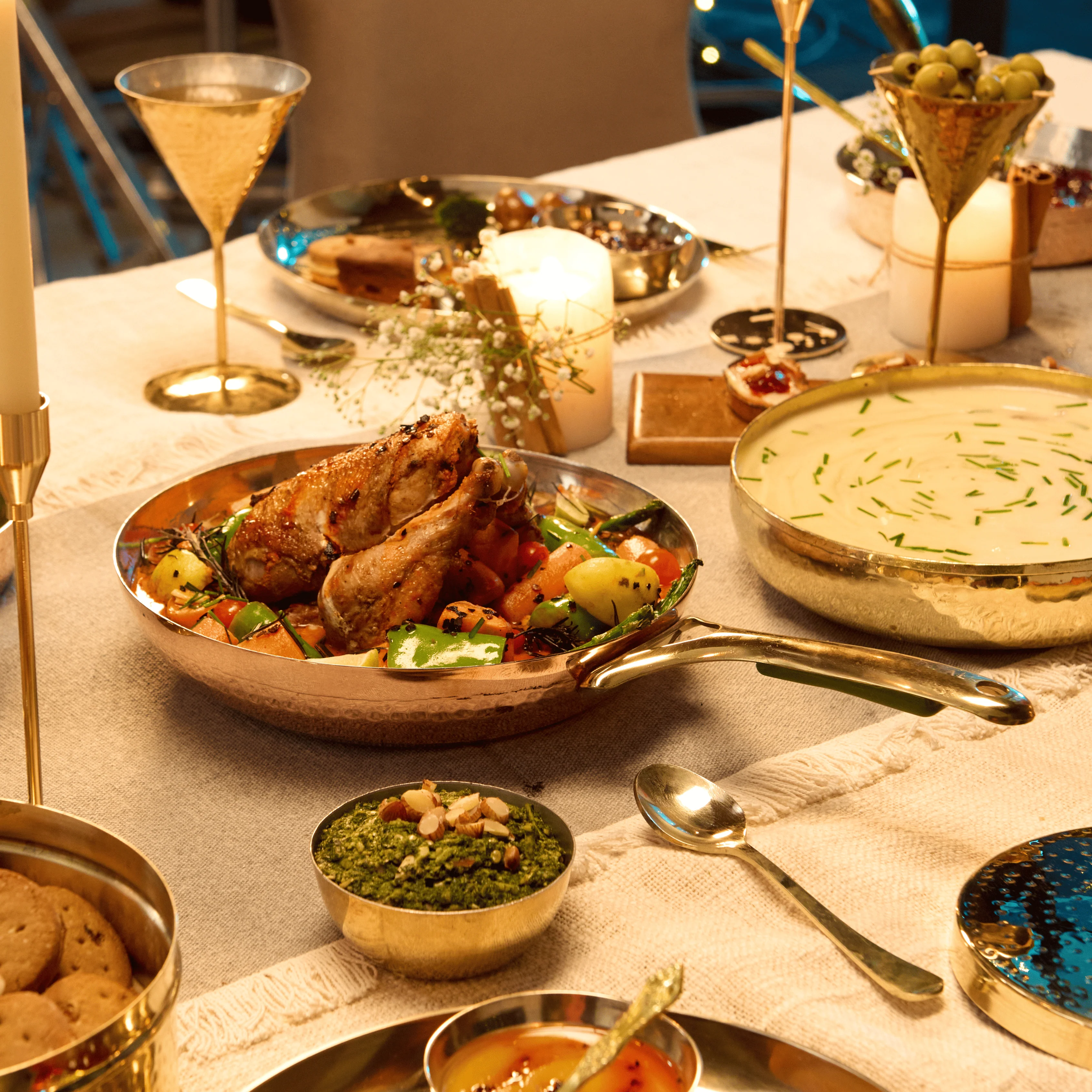 Copper Frying Pan (Frypan with Insulated Brass Handle - Saute Pan) - Image 11