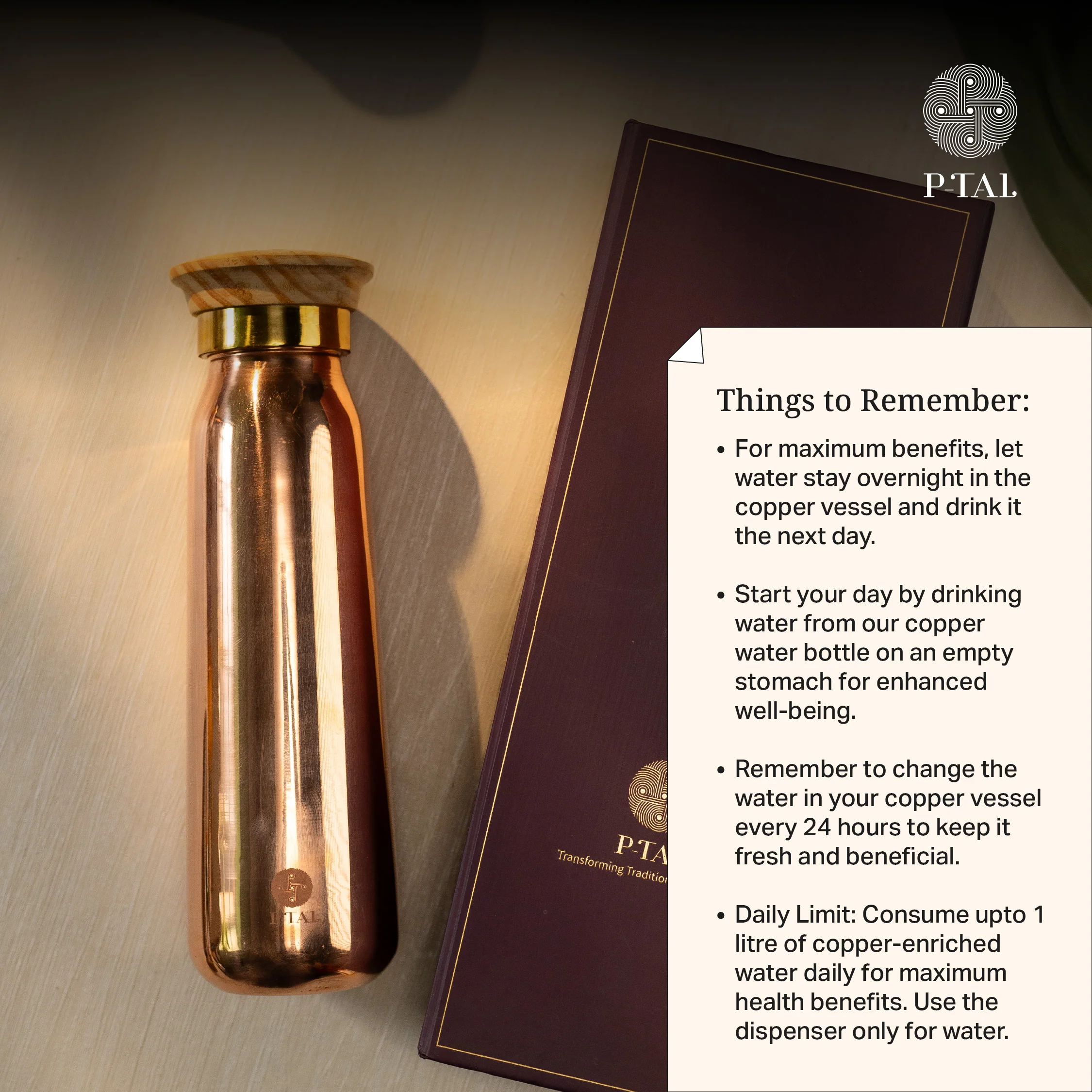 GORGEOUS COPPER WATER BOTTLE FOR $49 + FREE SHIPPING - Image 4